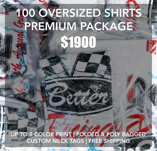 100 Oversized Shirts Premium Package Deal