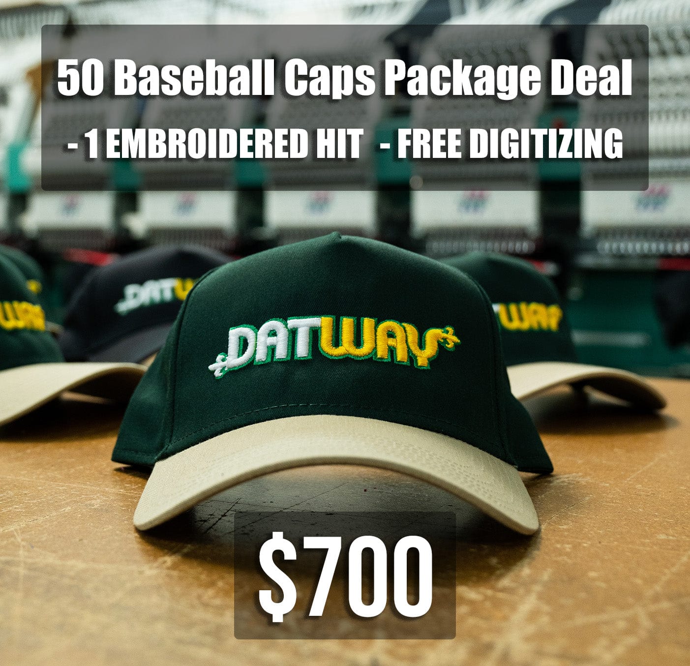 50 Baseball Caps Package Deal – SeamlessMFG