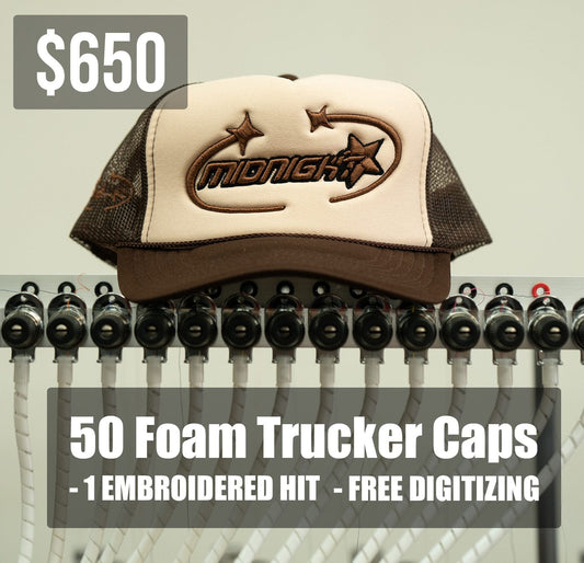 50 Foam Trucker Caps Package Deal