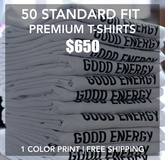 50 Premium T-Shirts Package