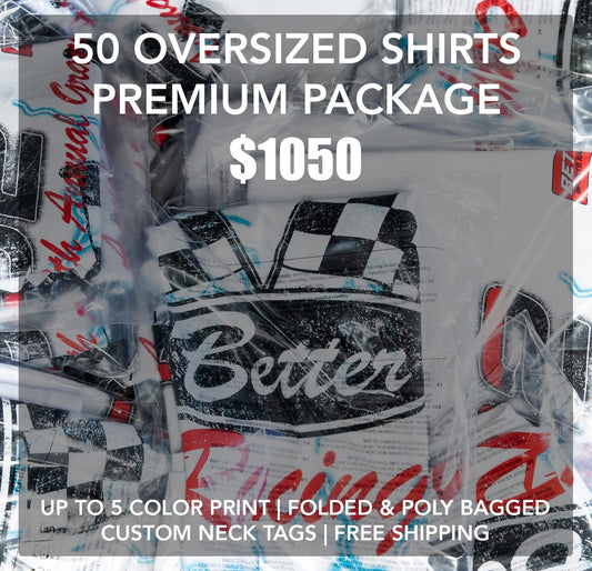 50 Oversized Shirts Premium Package Deal
