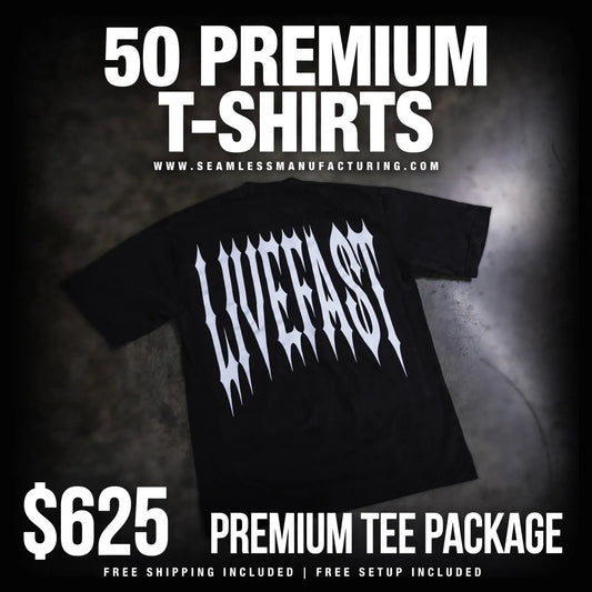 50 Premium T-Shirts Package